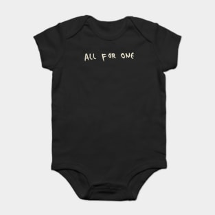 All For One Baby Bodysuit